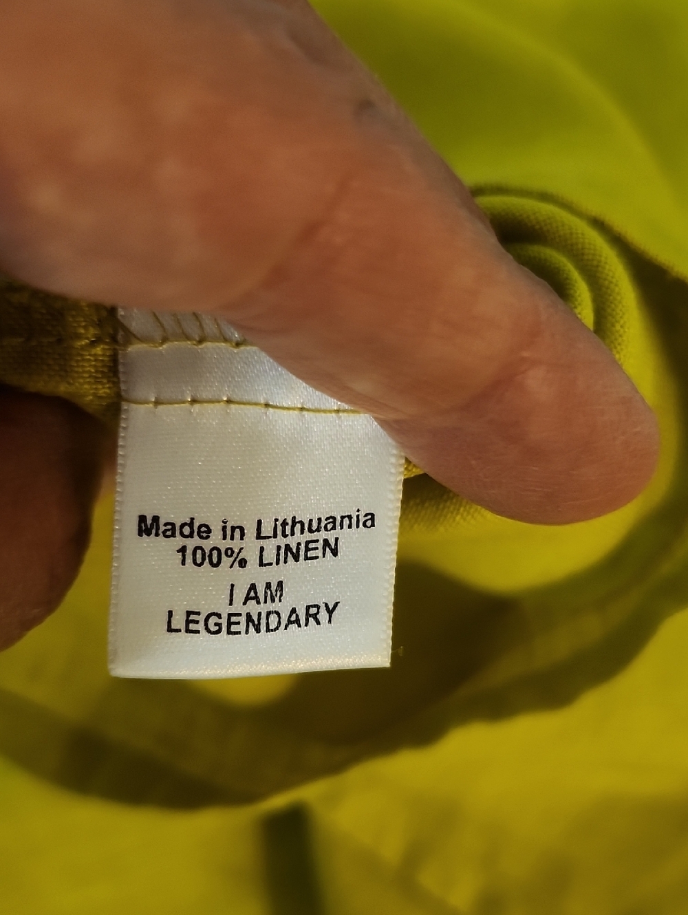 FLAX Linen Slip Dress Small Green - Picture 5 of 7